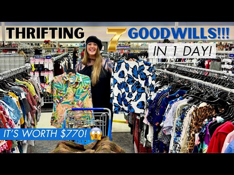WHOA!!! GOODWILL Didn't Know What They Had!! $$$$ Epic Goodwill Thrift Haul! Thrift 7 GW's With Us!