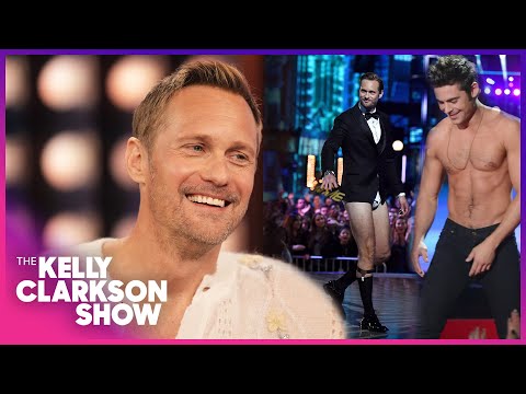 Alexander Skarsgård Says Zac Efron Inspired Viral Pantsless Moment