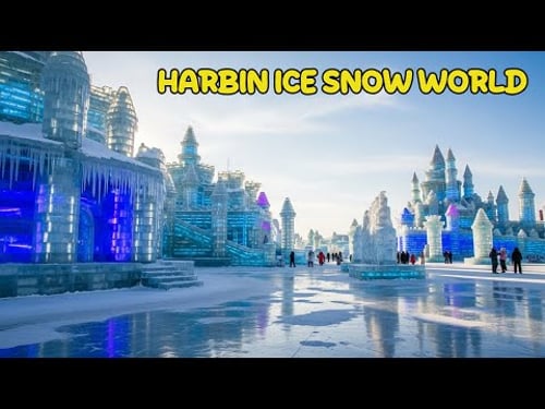 Harbin Ice-Snow World 2025 | China’s Stunning Winter Wonderland in Full HD