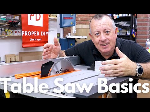 Table Saw Basics for Beginners