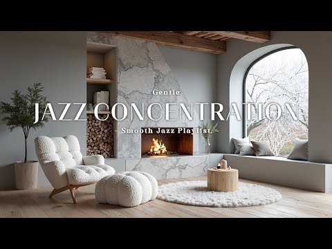 Cozy Cabin Jazz Music ~ Smooth Jazz Playlist for Study, Work & Relaxation | Calm Ambience