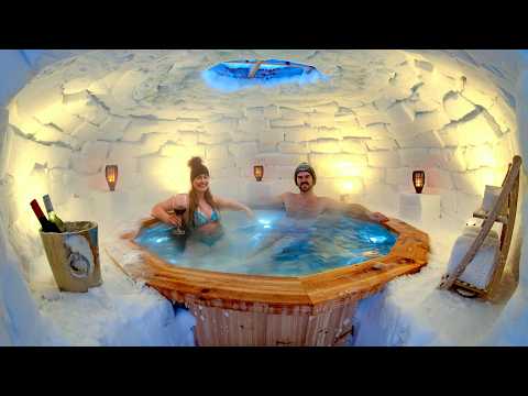 World's First HOT TUB INSIDE AN IGLOO - Full Build
