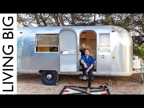 Retro Airstream Renovated Into Stylish Modern Tiny House