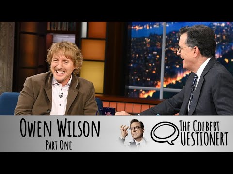 Owen Wilson Takes The Colbert Questionert - Part One