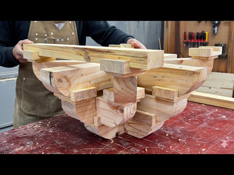 Unique idea : Turning Ancient Dougong Joinery Into a Modern Wooden Table