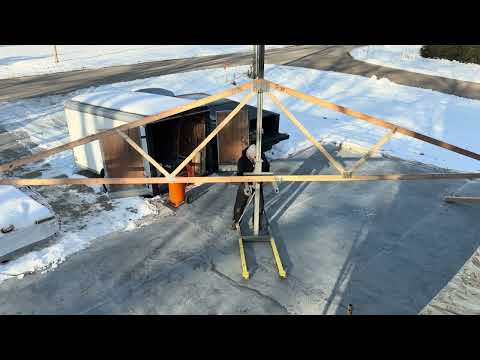 This is how I put up my trusses all by myself