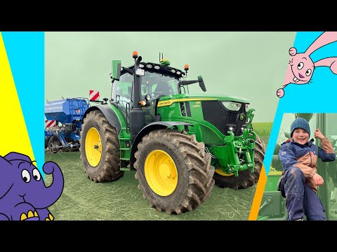 Moritz und die Maschinen - Wie sät man Weizen mit Traktor & Sämaschine? | Der Elefant | WDR