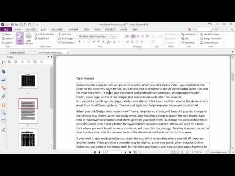 Edit Text with Foxit Phantom PDF by Chris Menard