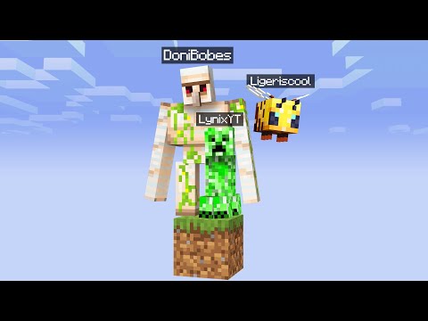 Minecraft One Block, But We Shapeshift Every Minute..