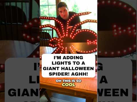 Watch Me Build a Glowing Halloween Spider!