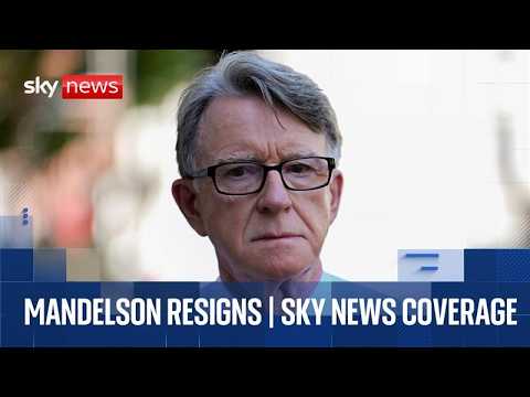 Peter Mandelson quits over Jeffrey Epstein links | Sky News coverage and analysis