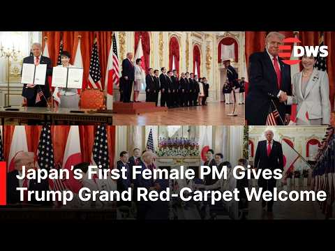 FULL HISTORIC VISIT: Japan’s First Female PM Takaichi Gives Trump Grand Red-Carpet Welcome | AC1B