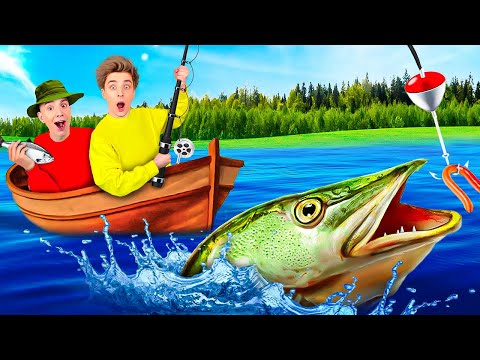24 Hours FISHING Challenge !