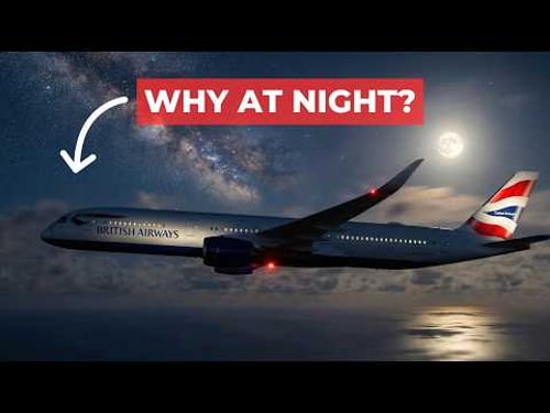 Why Most Long Haul Flights Are At Night