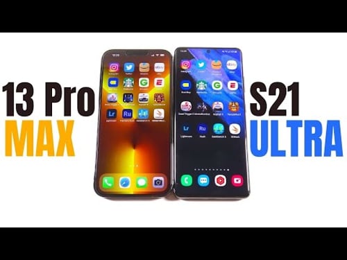 iPhone 13 Pro Max vs Galaxy S21 Ultra Speed Test!