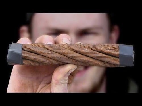 Turning A Rusty Cable Into A Luxury Knife...