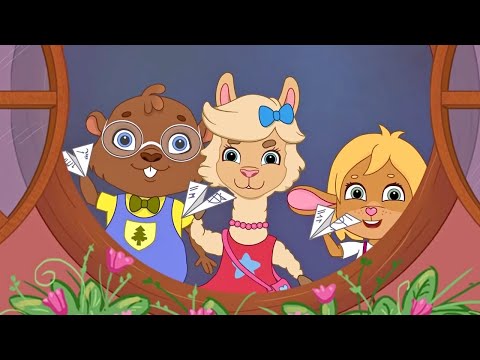 Бумажные самолетики 🐰 Забезу. Уши с хвостиком | Новые мультики для детей, малышей