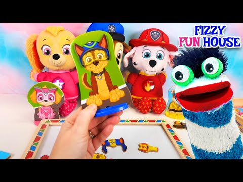 Fizzy Helps the Paw Patrol Mix and Match Clothes! Explorative Video for Kids