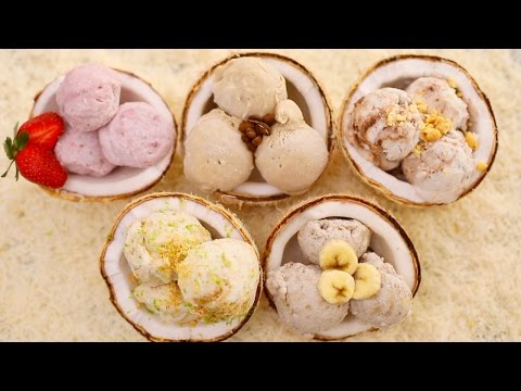 5 NEW Homemade Ice Cream Flavors + Dairy-Free Coconut Ice Cream Recipe (No Machine)