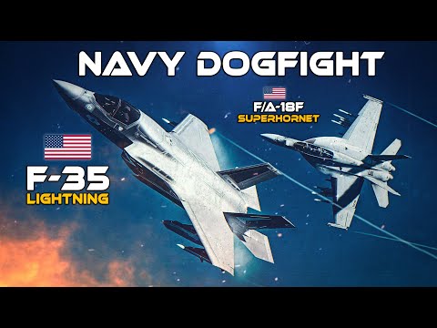 F-35 Lightning II Vs F/A-18F Super Hornet | Digital Combat Simulator | DCS |