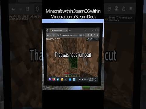Minecraft within Minecraft on a Steam Deck! #minecraft #steamdeck #tech