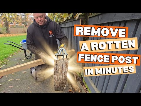 Remove Rotten Fence Posts Like a PRO in 5 Minutes!