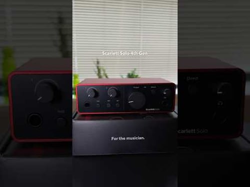 Focusrite Scarlett Solo 4th Gen @FocusriteTV #focusrite #iphone15pro