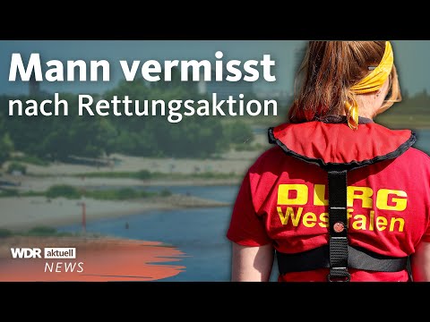 Nach Rettungsversuch vermisst: Mann von Strömung im Rhein mitgerissen | WDR Aktuelle Stunde