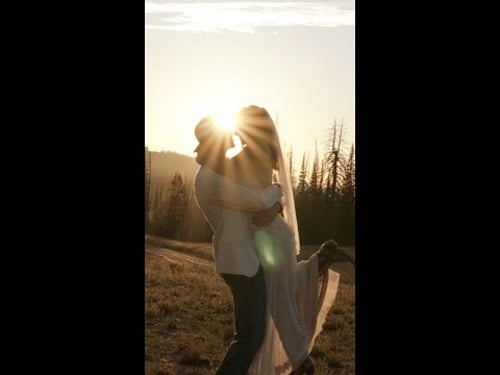 Epic Utah Wedding in the Mountains TEASER | Shot on #LumixS5 #shorts