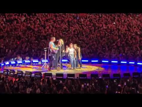 Coldplay play Taylor Swift song as tribute to Vienna fans Love Story with Maggie Rogers