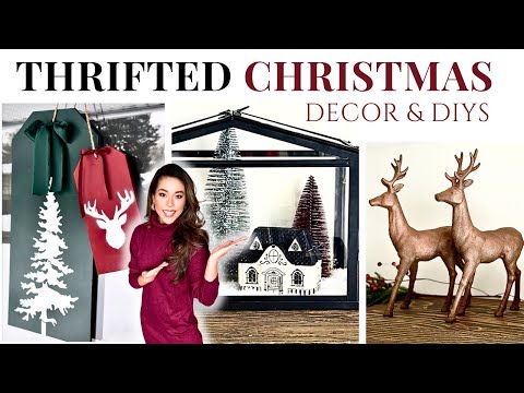 BUDGET-FRIENDLY CHRISTMAS DECORATING IDEAS | Thrifted Finds & Easy DIYs