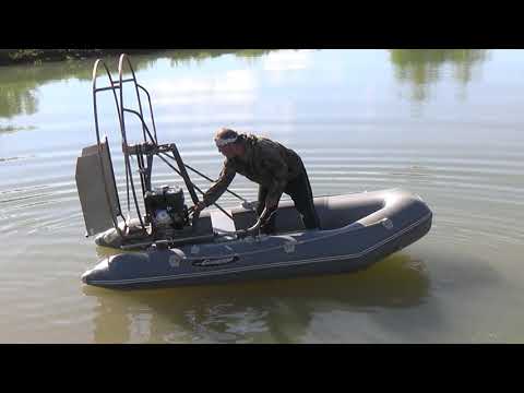 Самая бюджетная аэролодка , Геша , делает из подручных материалов.