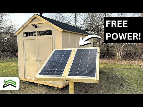 DIY Solar Powered Shed Setup