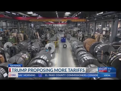 Trump proposing more tariffs