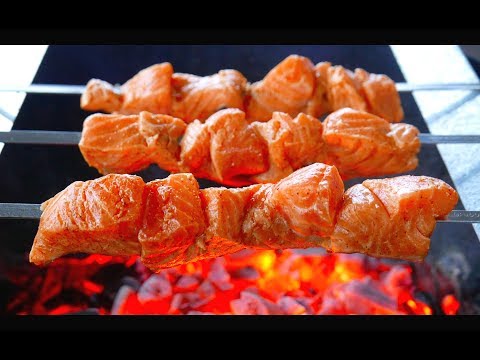 Grilled Salmon Kabobs Recipe