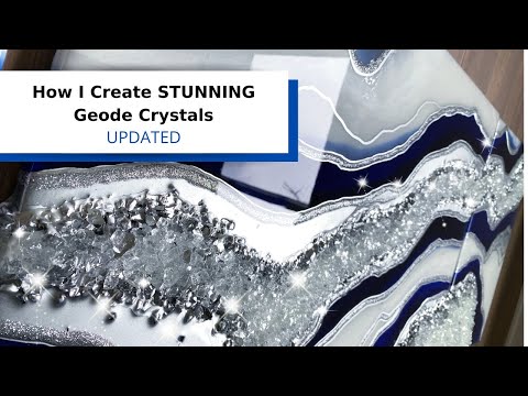 How I Create STUNNING Geode Crystals - Updated