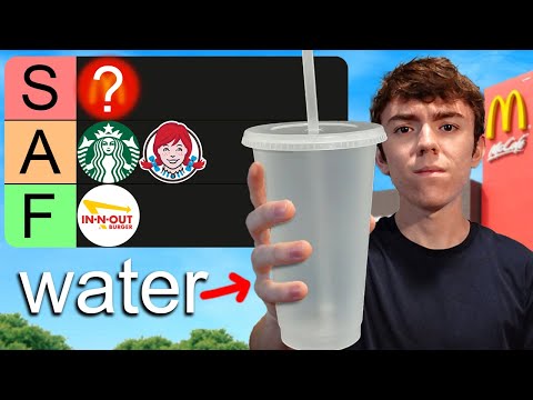 I Ranked Every Fast Food Restaurant by their Water