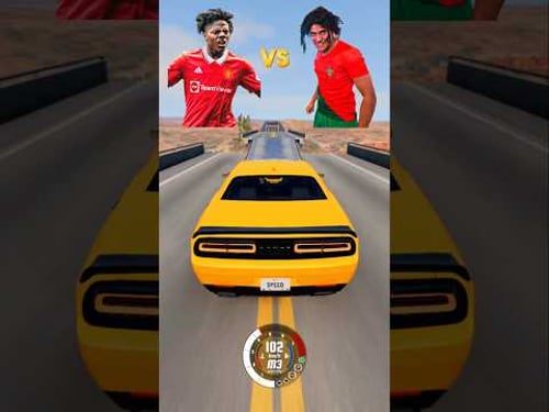 IShowSpeed vs Purav Jha in BeamNG Drive! #ishowspeed #puravjha #shorts