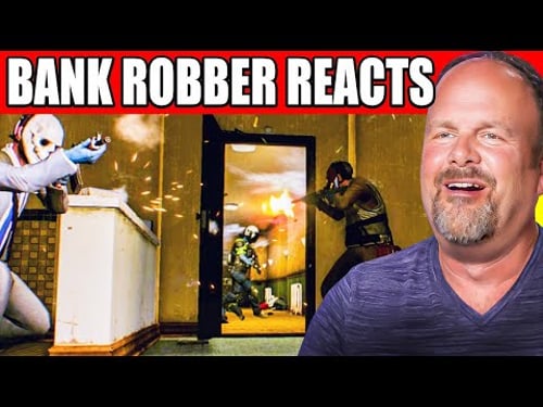Cop and Bank Robber REACT to Bank Heists in PAYDAY