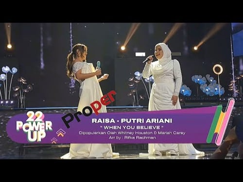 Putri Ariani X Raisa - When You Believe cover (PROPER CUT HUT TRANSMEDIA 22) @putriarianiofficial