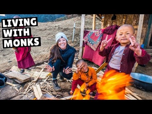 WE STAYED WITH MONKS IN BHUTAN (a touching story)