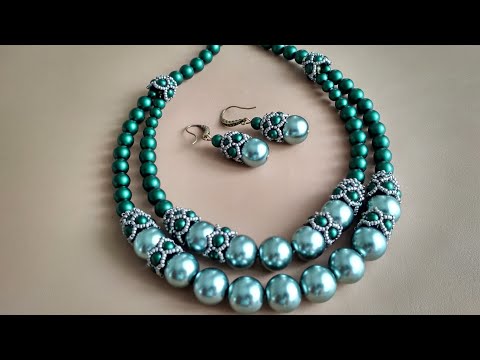 A set of jewelry. Украшения. МК шапочки для бусин