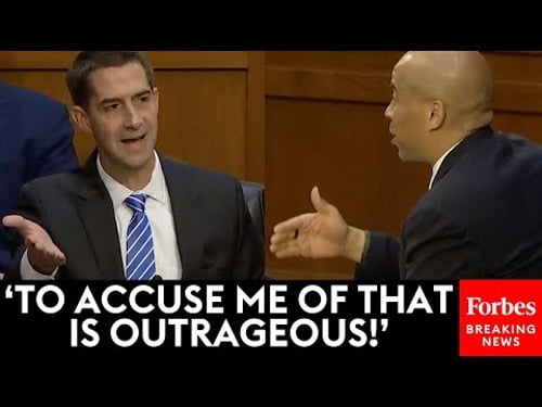 JUST IN: Tom Cotton And Cory Booker Spar During Judiciary Hearing