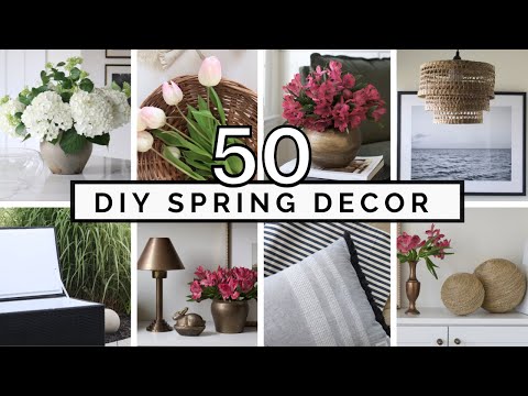 50 SPRING AND SUMMER HOME DECOR DIYS