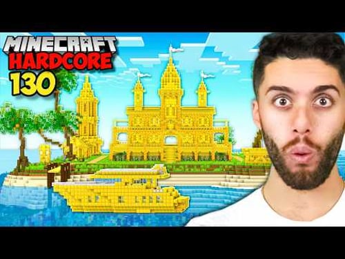 I Built A GOLDEN ISLAND in Minecraft Hardcore