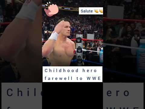 John Cena's farewell WWE #johncena
