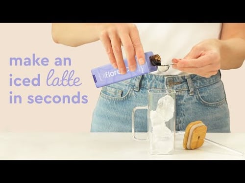 Iced latte at home in seconds using Coffee Concentrate