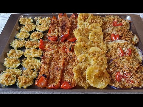 VERDURE GRATINATE AL FORNO FAVOLOSE (ZUCCHINE,PATATE,MELANZANE,PEPERONI) | CRISPY VEGETABLES