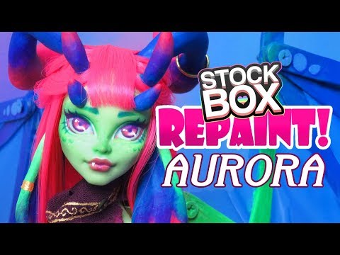 STOCK BOX Repaint! Aurora Dragon Custom Monster High Venus Doll