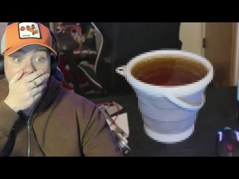 Drinking a BUCKET of beer with a FORK challenge | AverageArchive